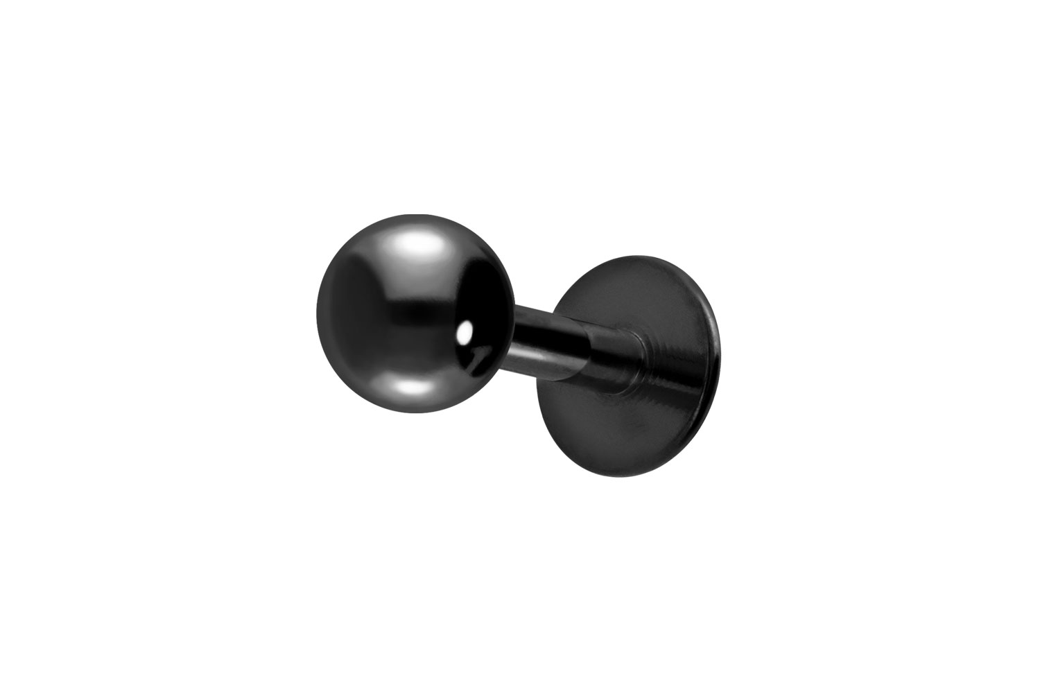 Titan Labret Piercing ABGERUNDETE PLATTE